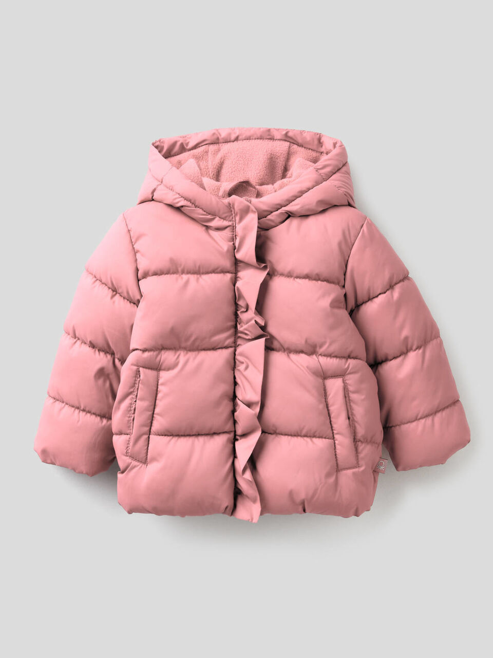 Padded jacket with rouches image number 1