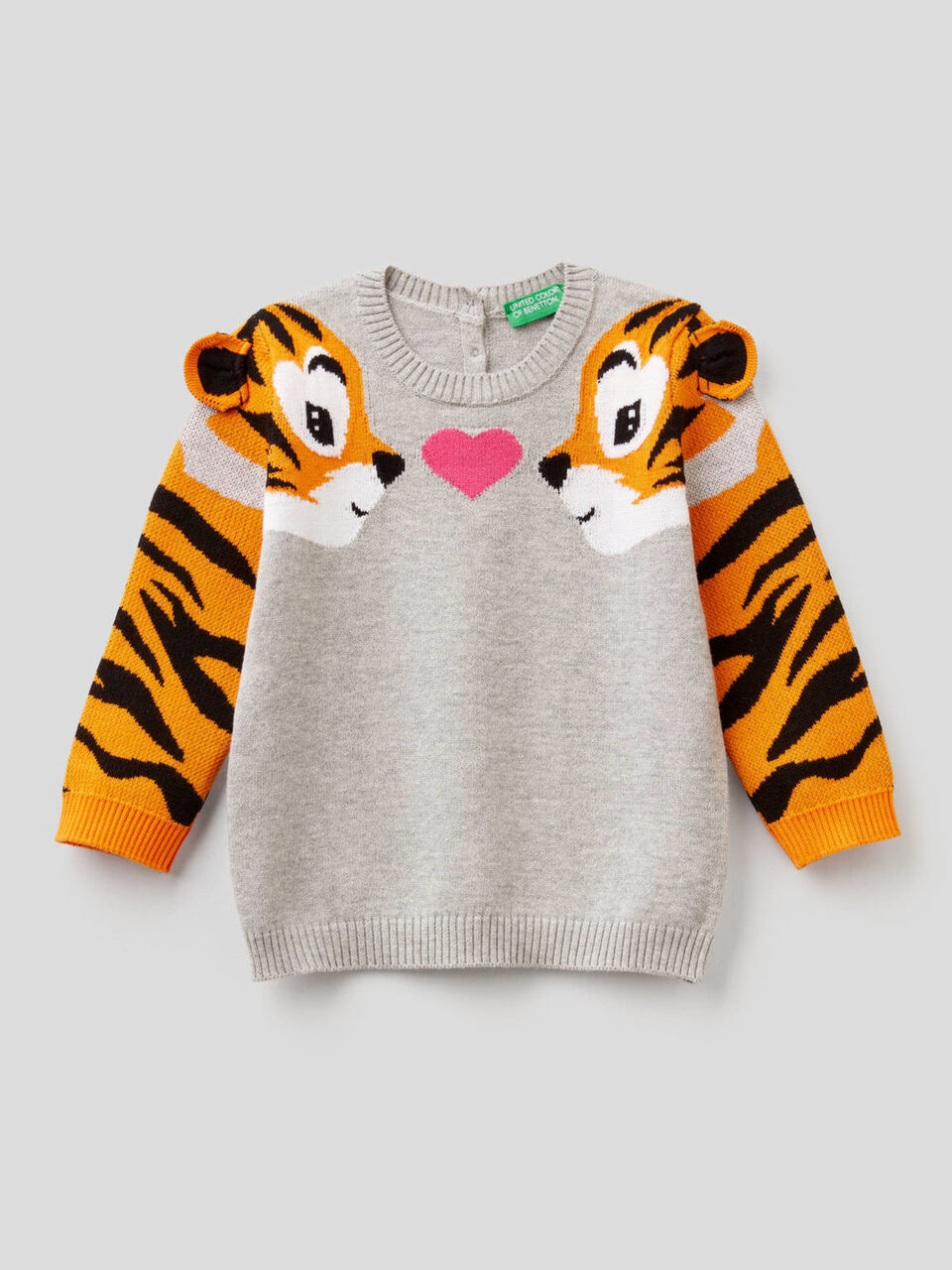 Sweater with tiger inlay image number 1