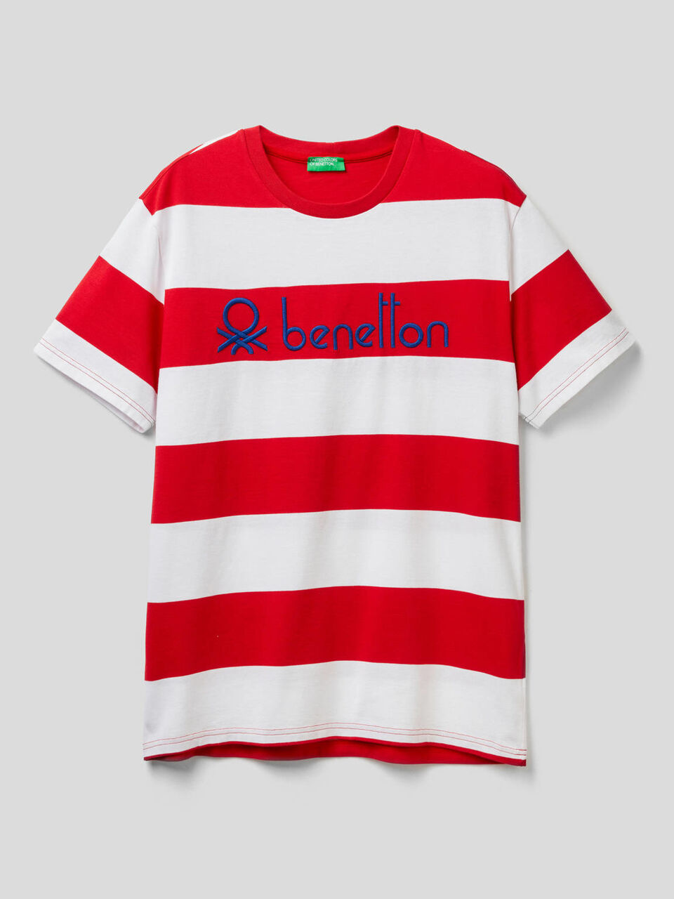 Striped t-shirt in 100% organic cotton image number 1