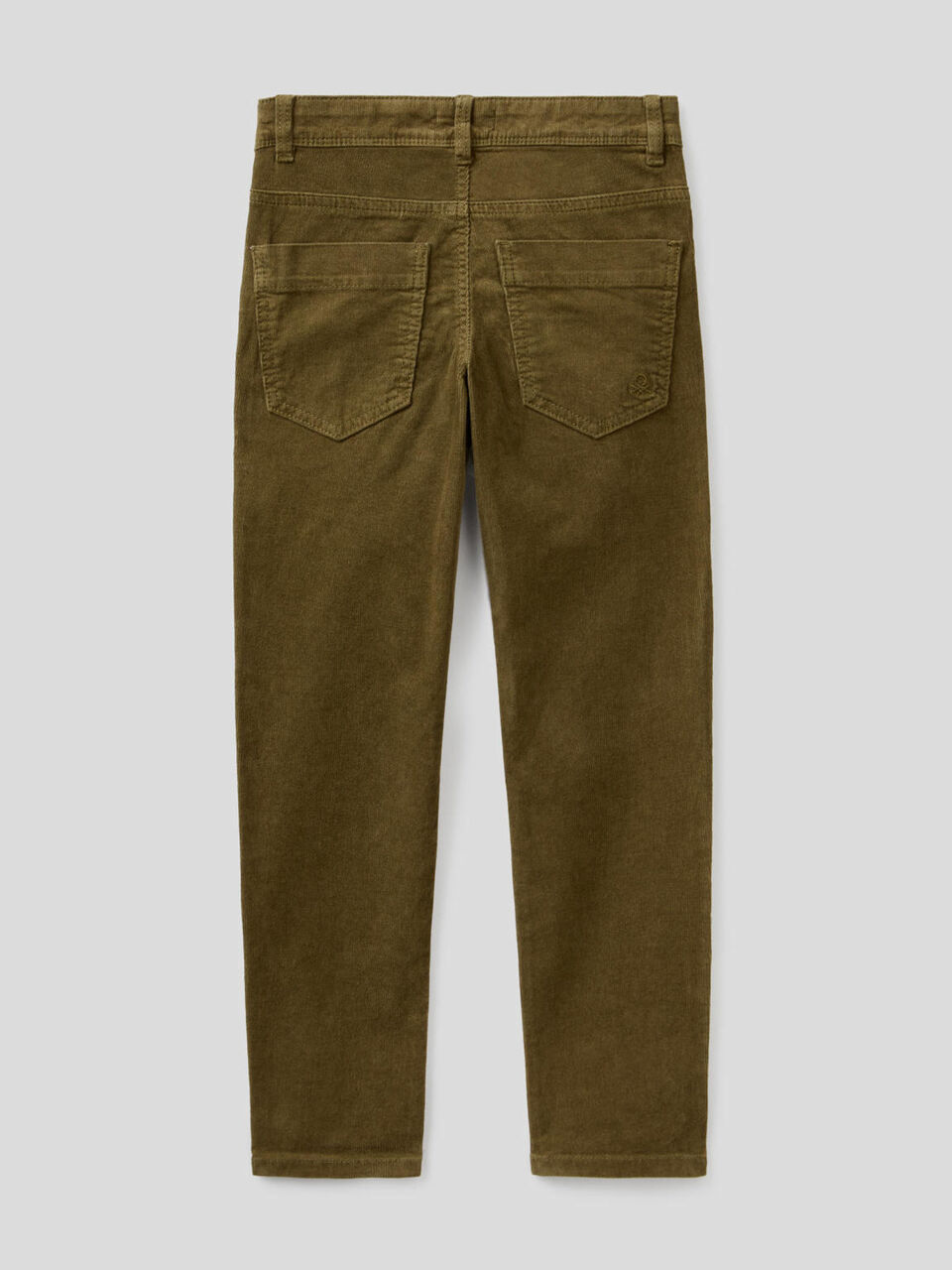 Slim fit stretch velvet trousers image number 2