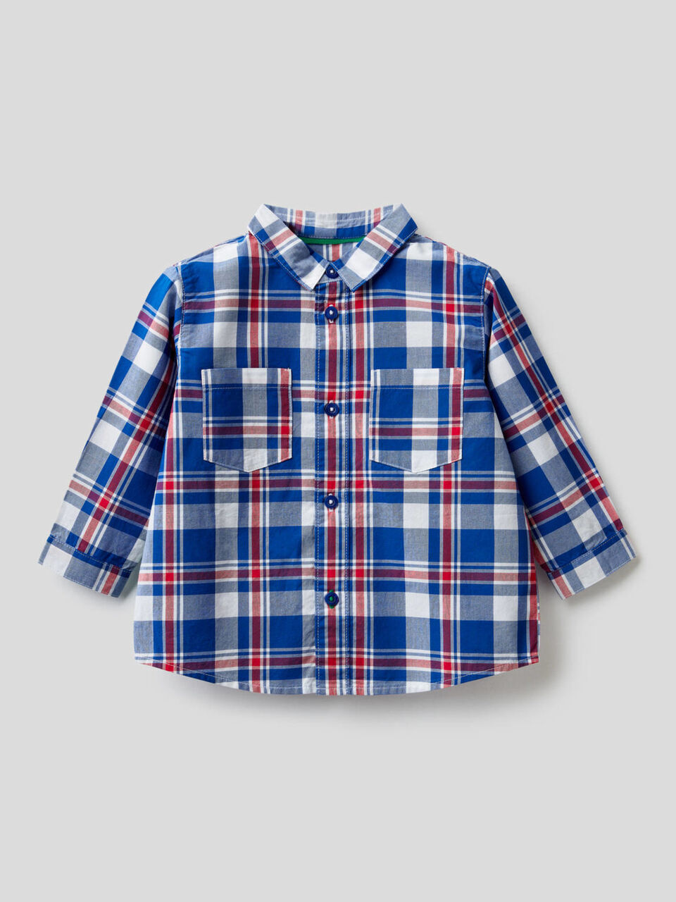 100% cotton check shirt image number 1
