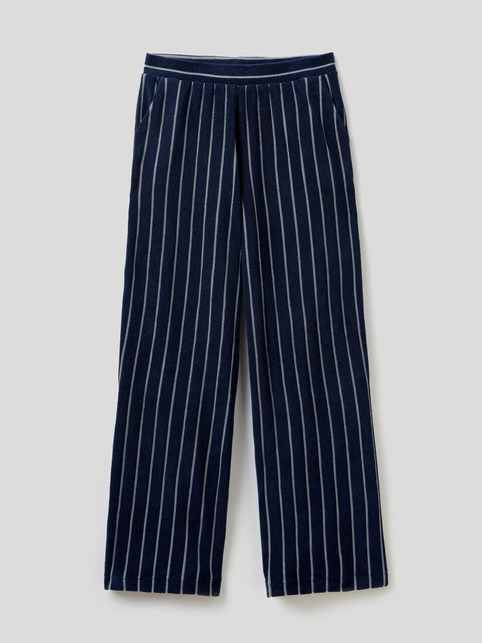 Striped palazzo trousers image number 1