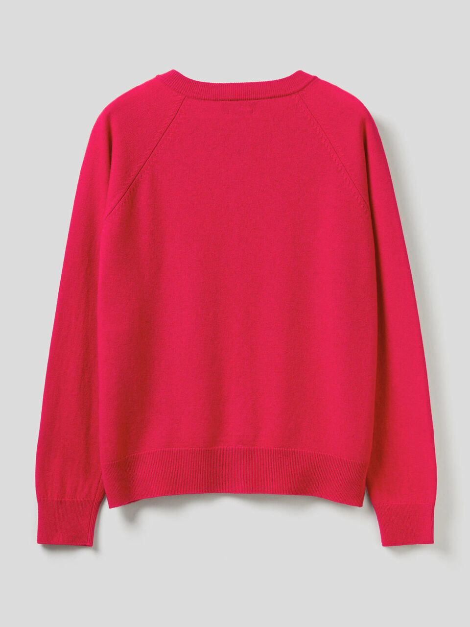 Crew neck in cashmere and wool blend image number 2