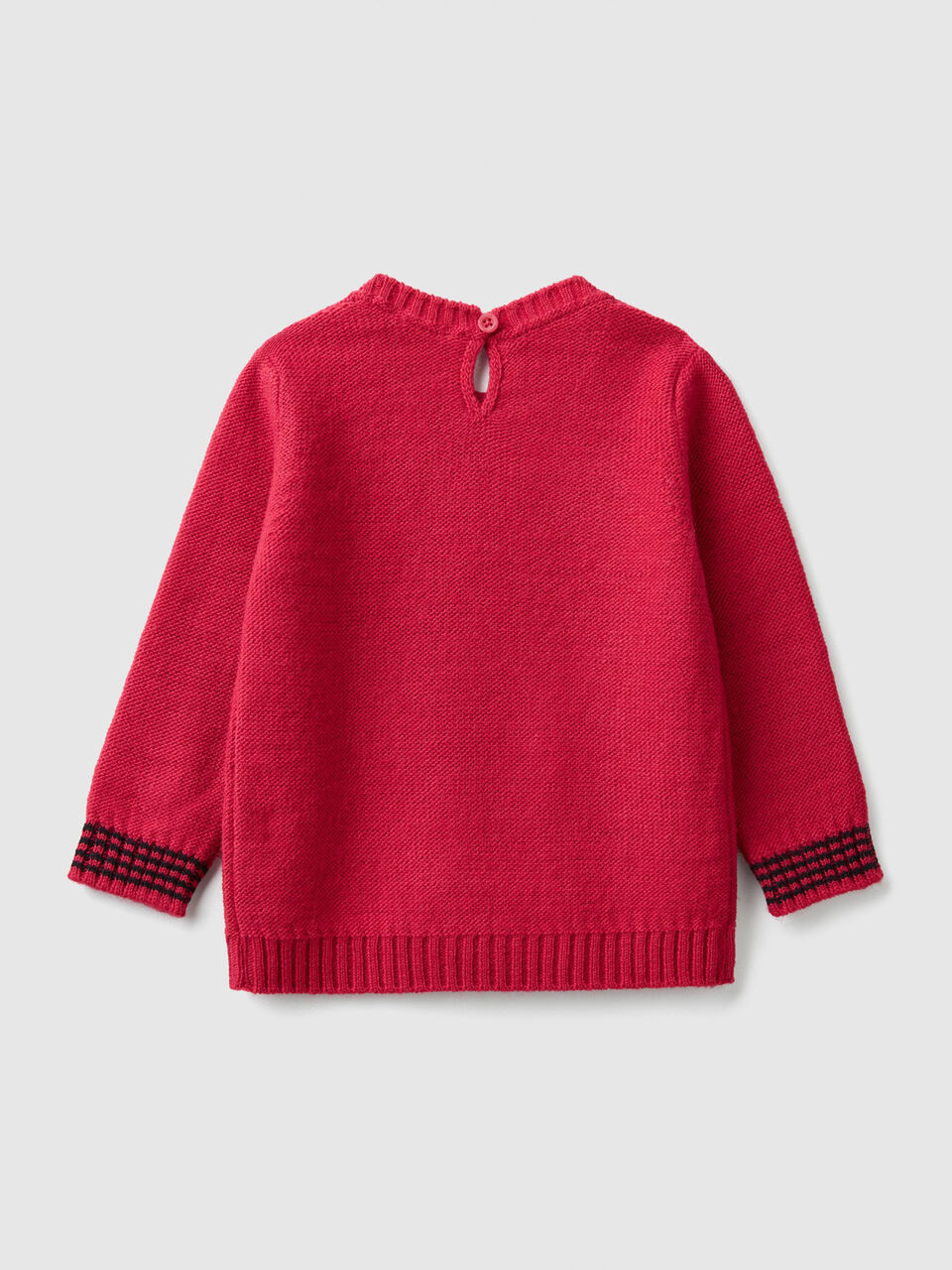 Sweater with heart and fringe image number 2