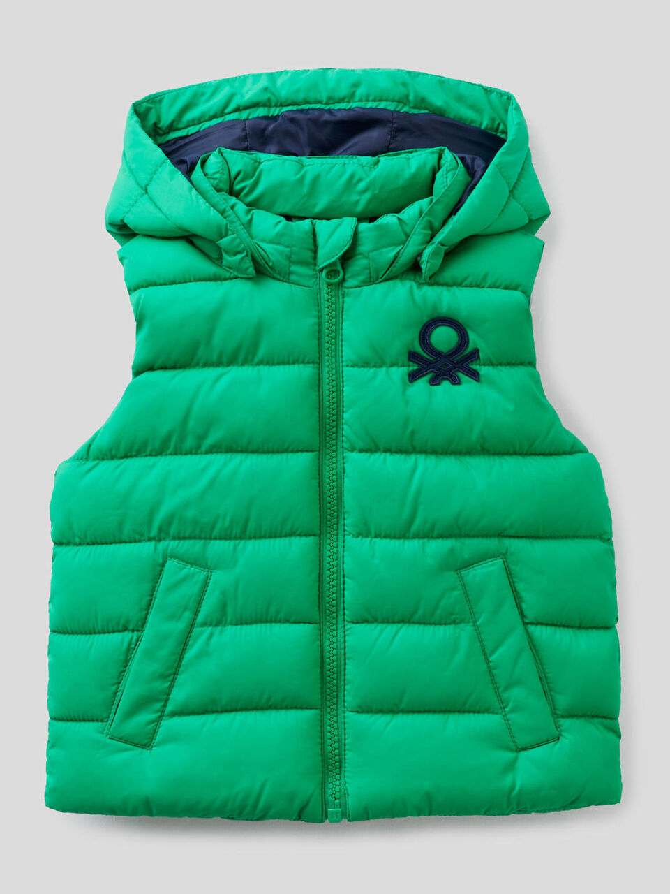 Padded vest with removable hood image number 1