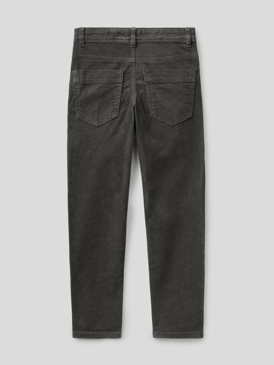 Slim fit stretch velvet trousers image number 2