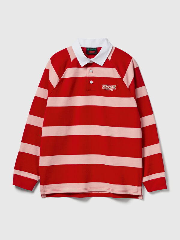 Stranger Things striped polo Men