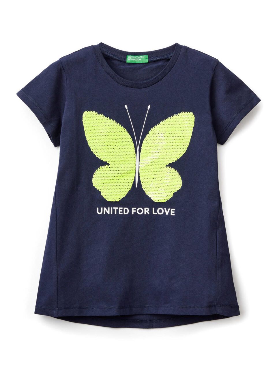 Cotton t-shirt with sequins image number 1