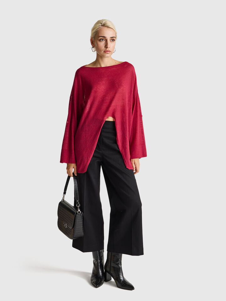 BOAT-NECK SWEAT.L/S Women