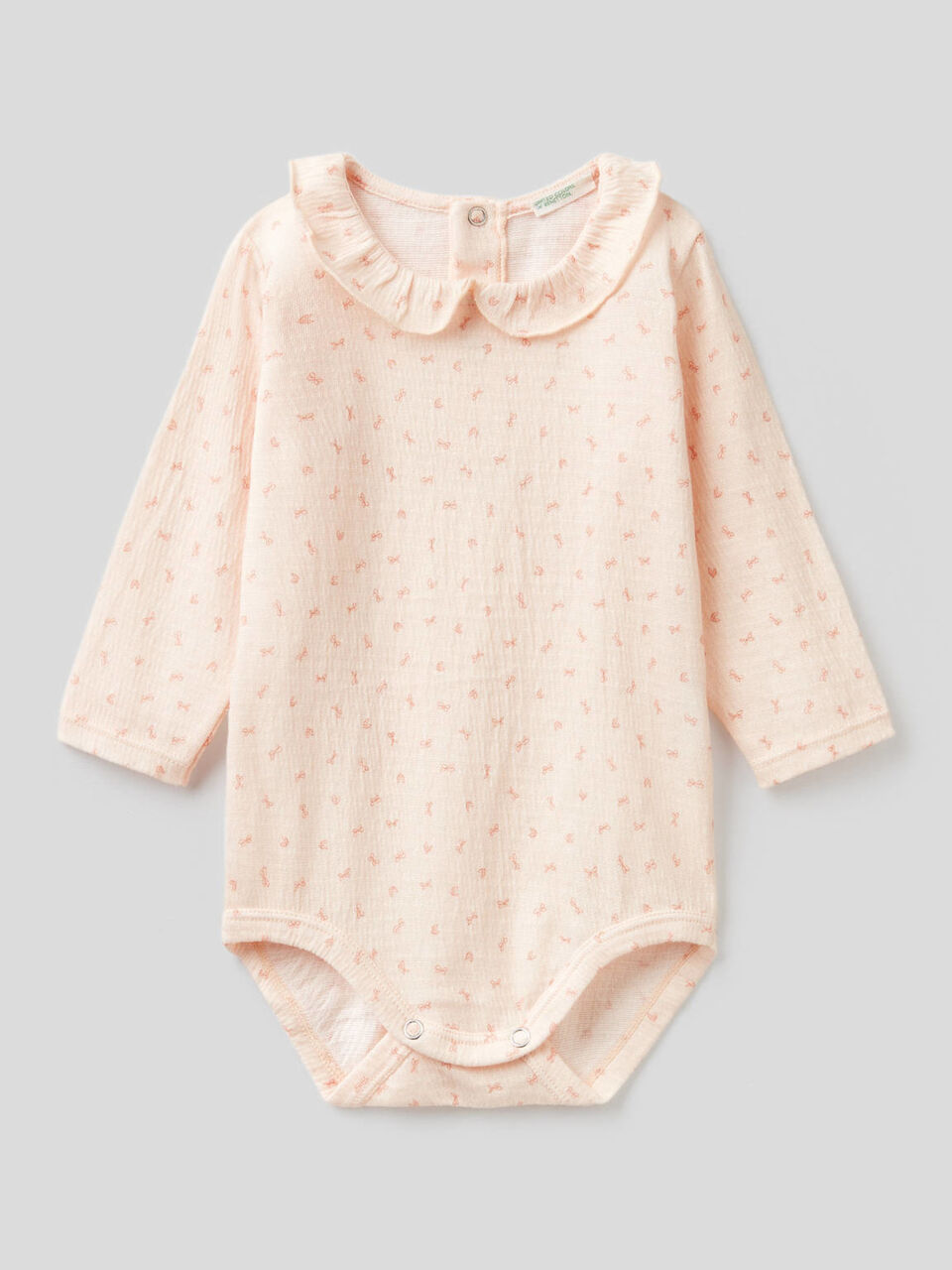 Long sleeve bodysuit with collar image number 1