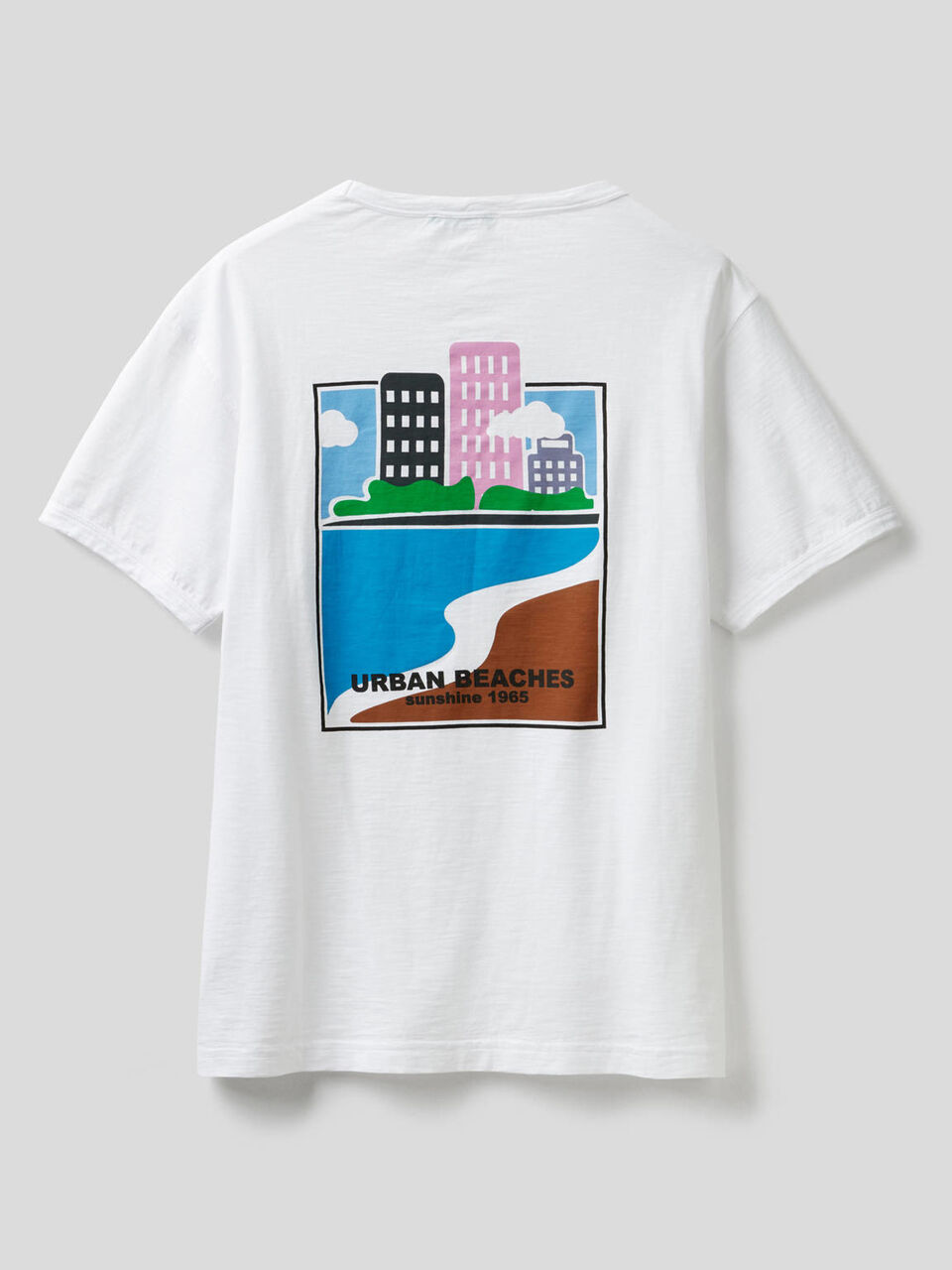 Pure cotton t-shirt with print image number 2