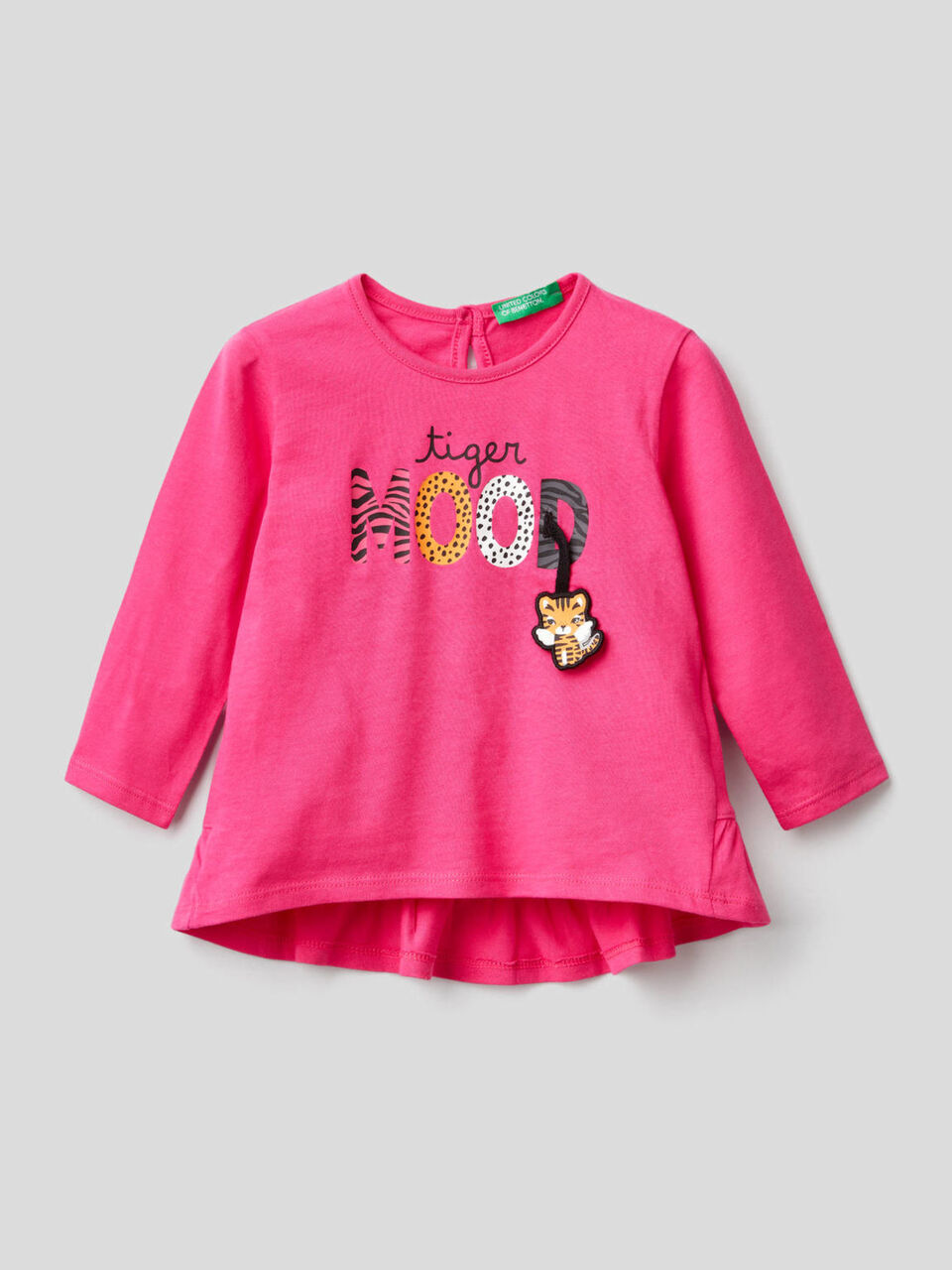Long sleeve t-shirt with frill image number 1
