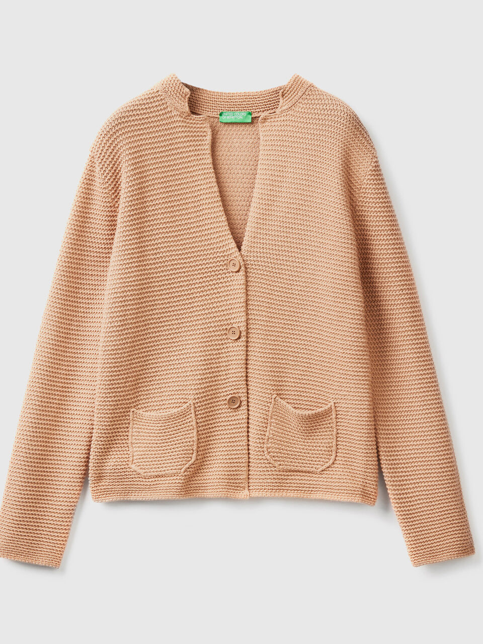 100% cotton knit jacket image number 1