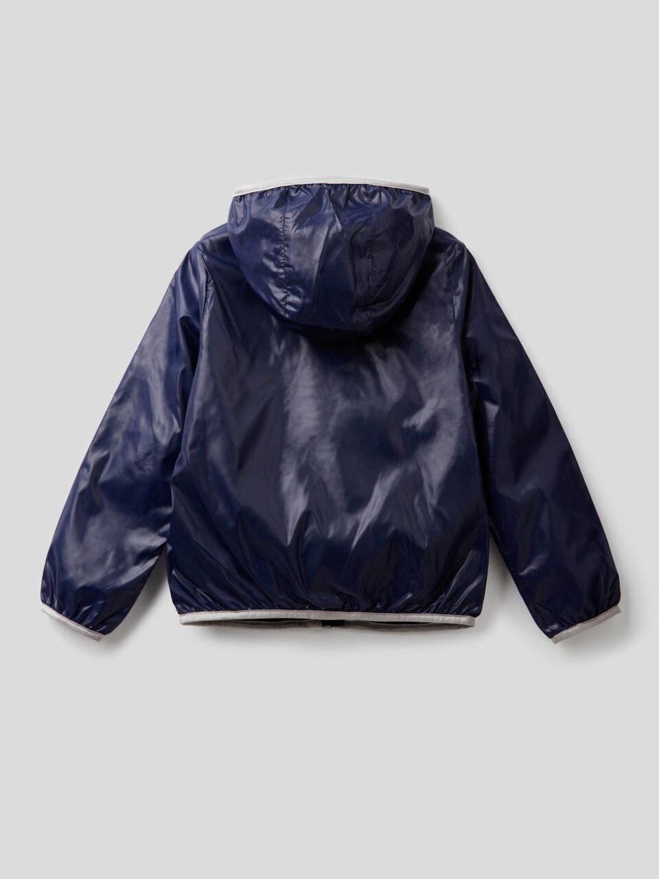 Jacket with hood in technical fabric image number 2