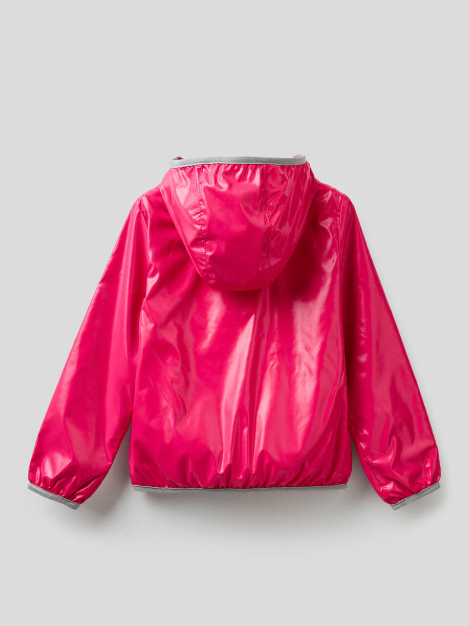 Jacket with hood in technical fabric image number 2
