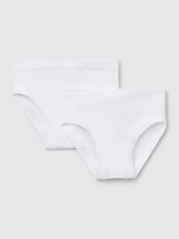 Two underwear in stretch  organic cotton Junior Girl