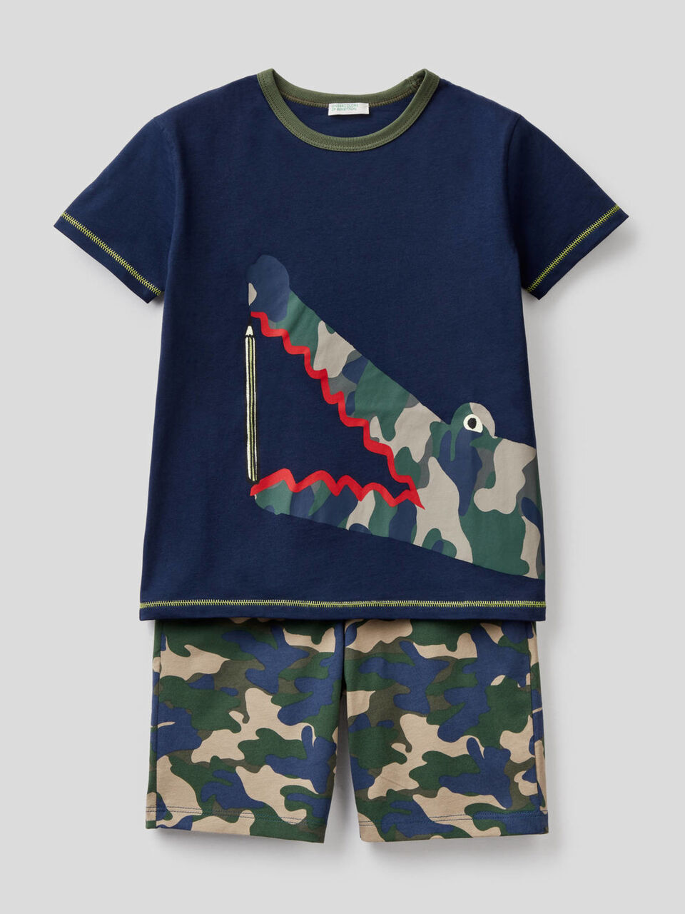 Short pyjamas in 100% cotton image number 1