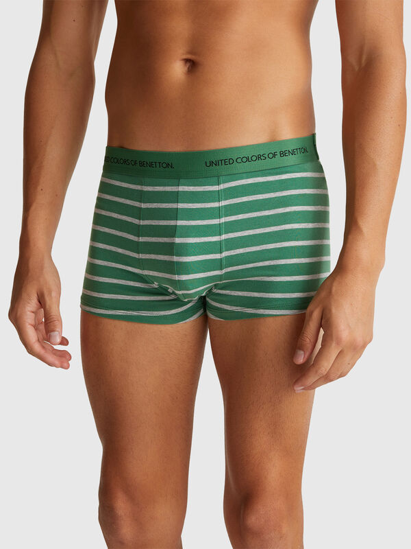 Striped boxers in stretch cotton Men
