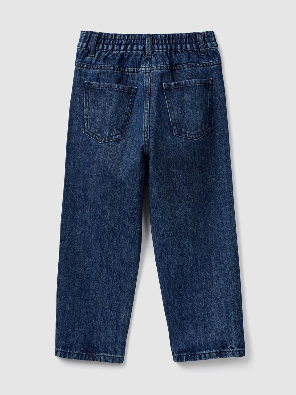 High-waisted denim trousers image number 2