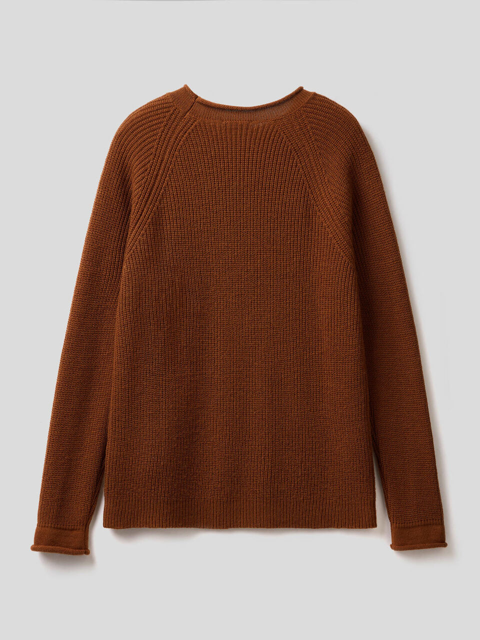 Ribbed sweater in wool blend image number 2
