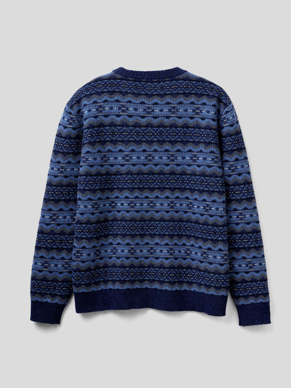 Sweater with jacquard knit image number 2