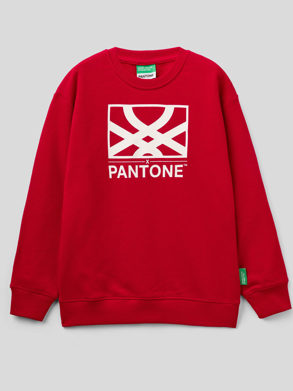 BenettonxPantone™ red pullover sweatshirt