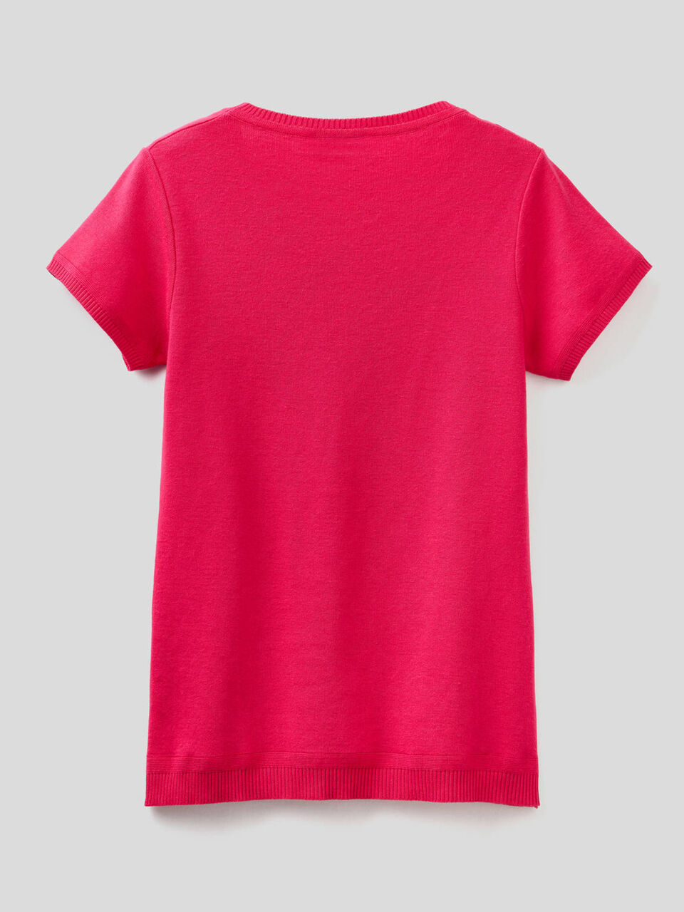 Short sleeve sweater in 100% cotton image number 2