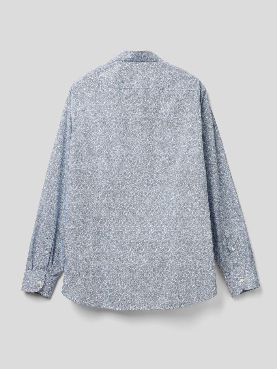 Patterned print slim fit shirt image number 2