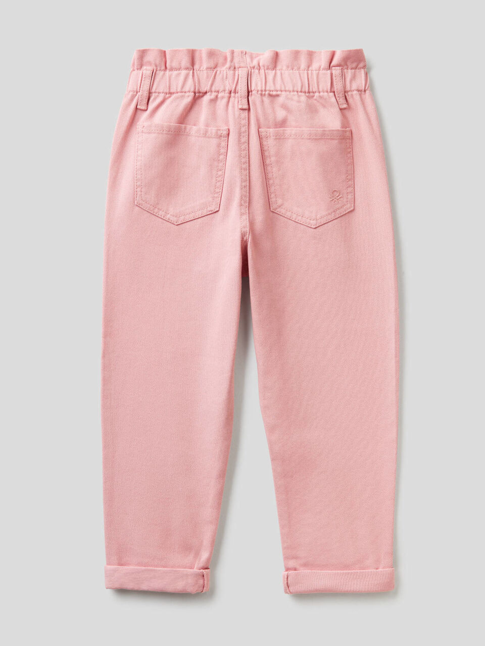 Paperbag trousers in organic cotton image number 2