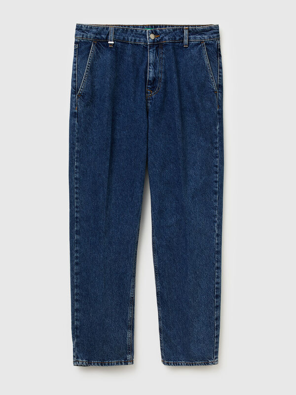 Regular fit denim chinos Men