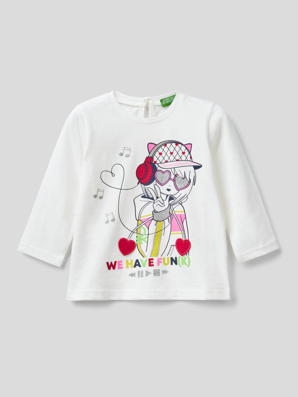 100% organic cotton t-shirt with applique image number 1