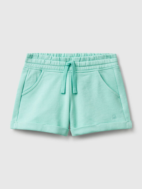 100% cotton fleece shorts Junior Girl