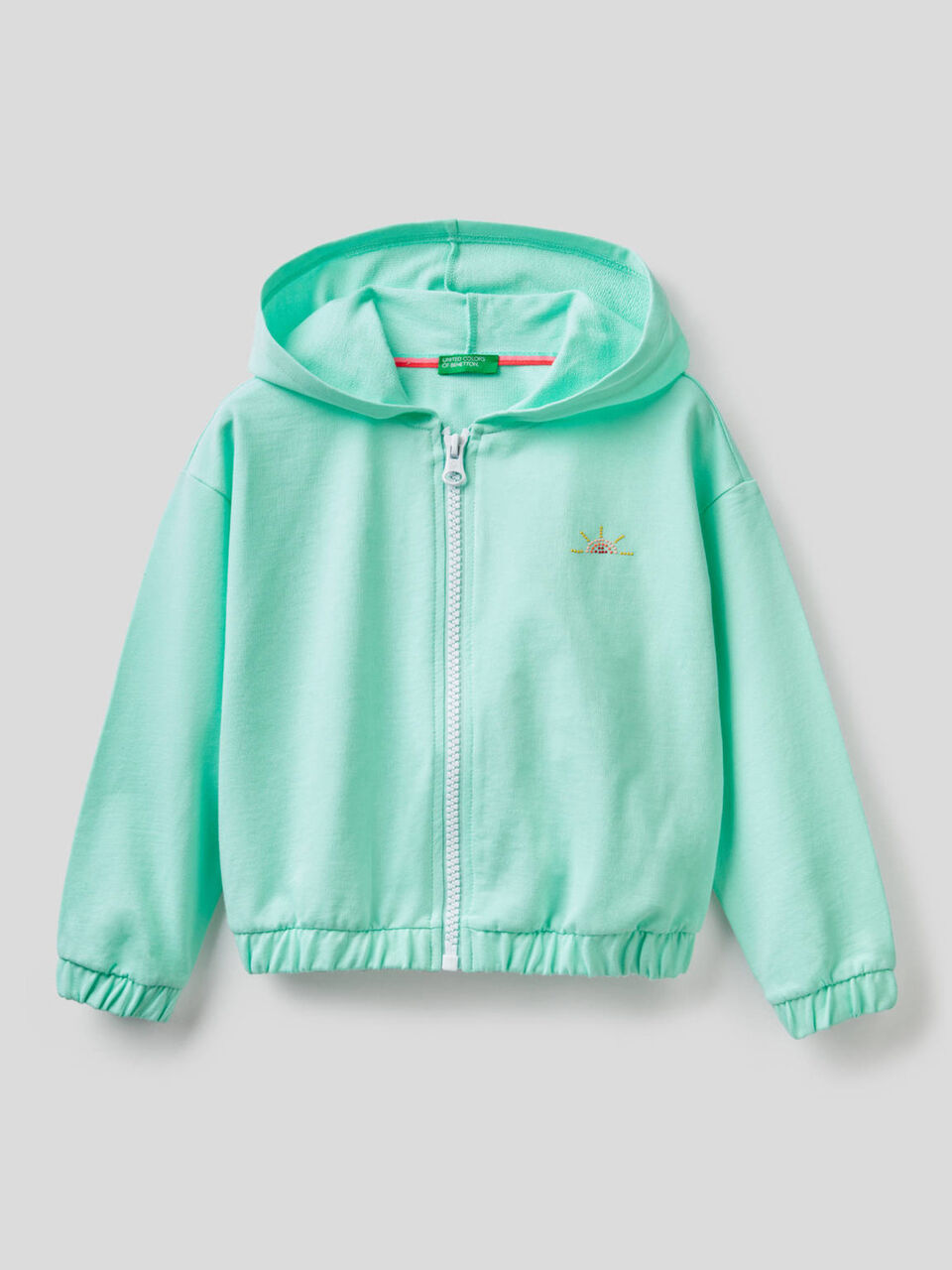 Lightweight zip-up hoodie image number 1