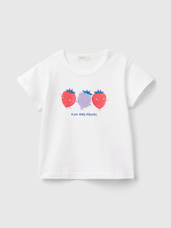 T-shirt with print and embroidery New Born (0-18 months)