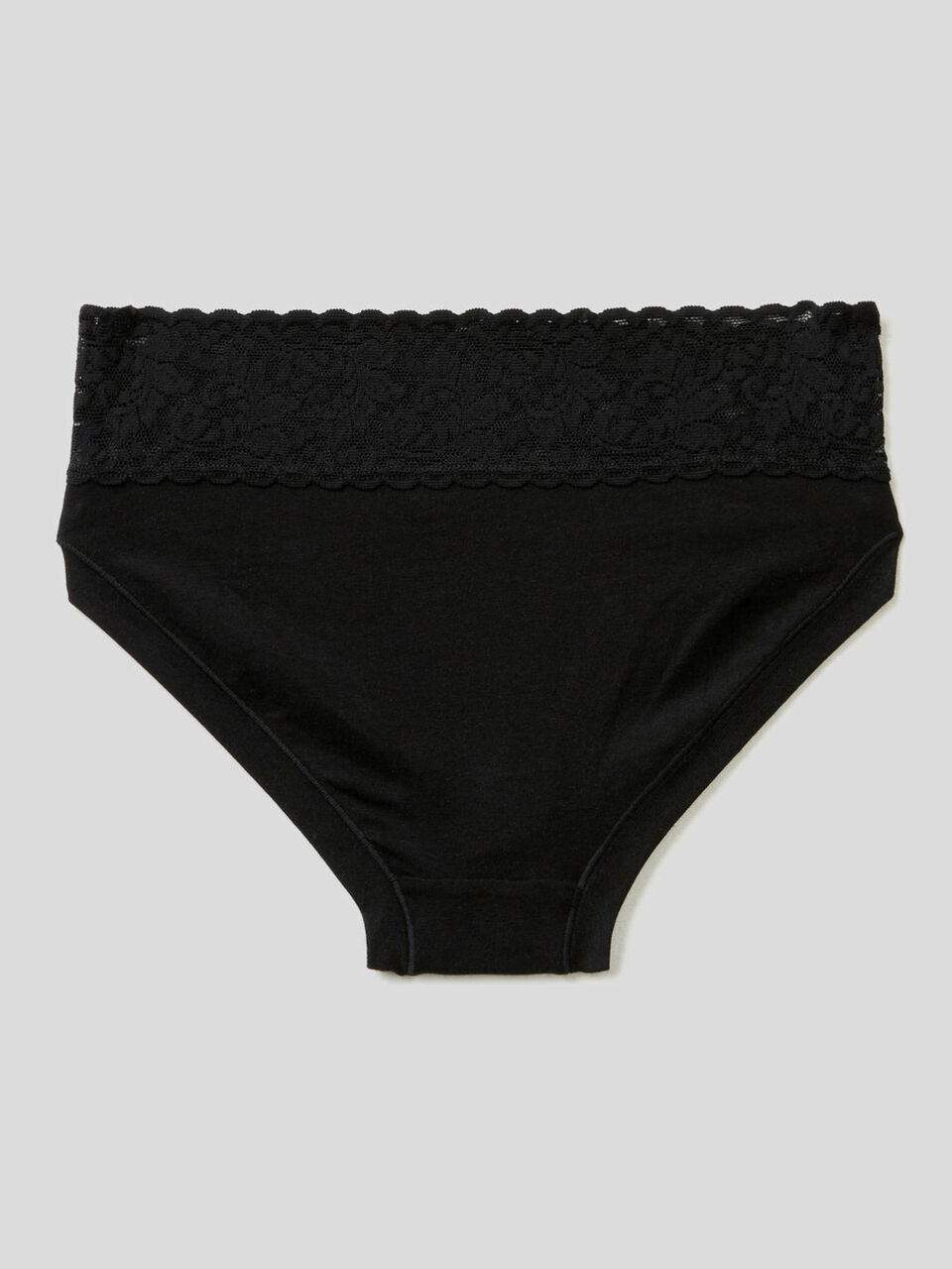 Underwear with lace in super stretch organic cotton image number 2