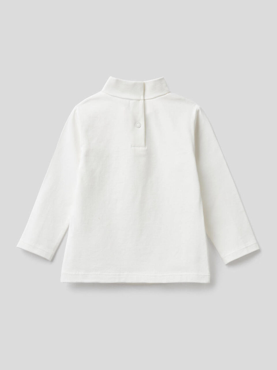 T-shirt in stretch cotton with high neck image number 2