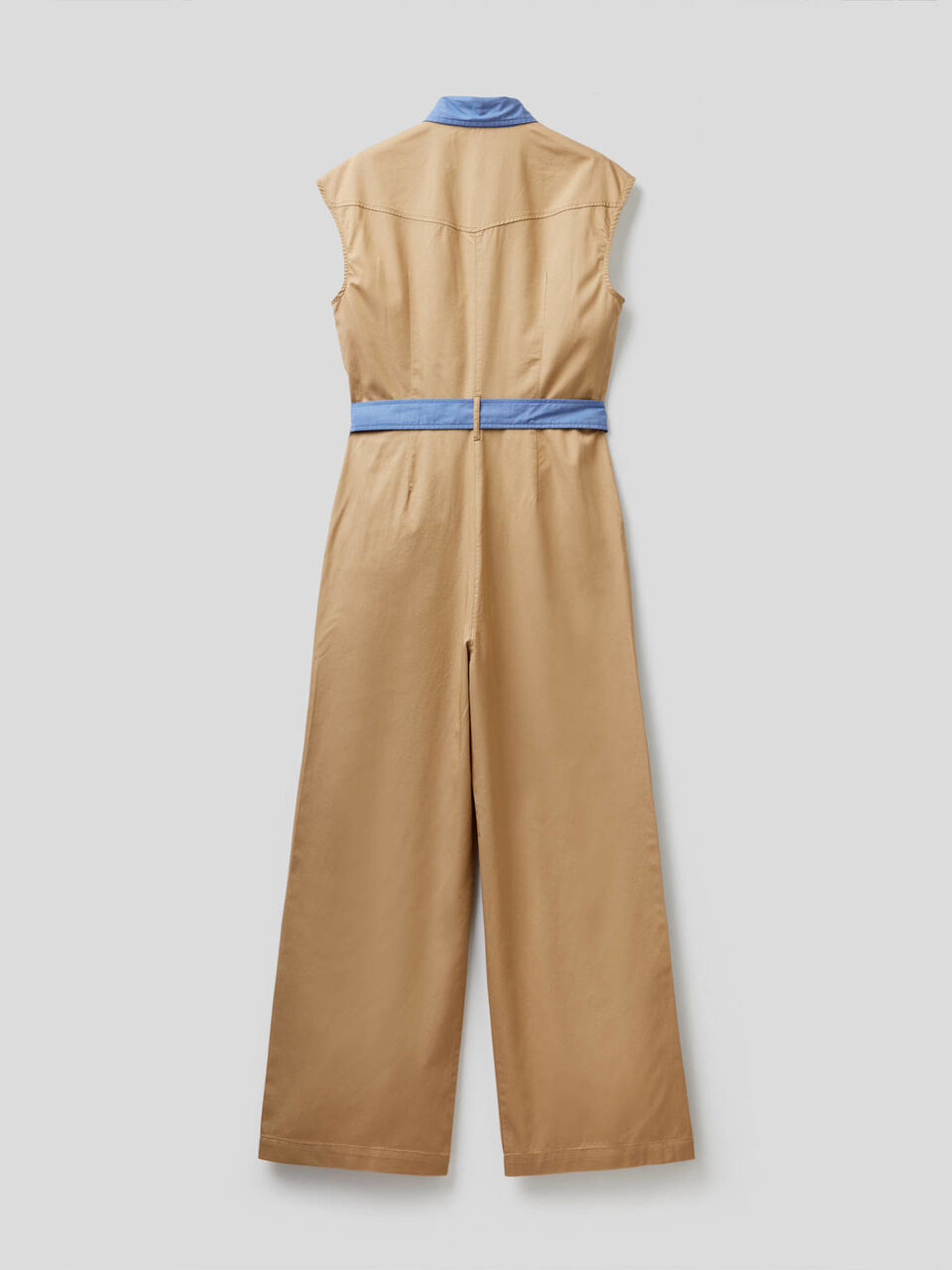 Jumpsuit in cotton with clashing details image number 2