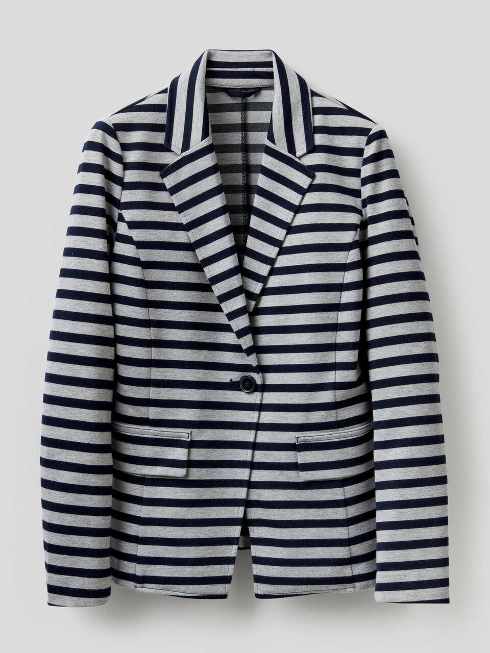 Blazer in stretch cotton blend image number 1