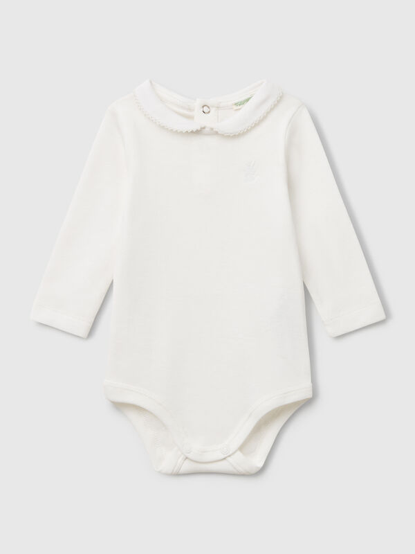 Bodysuit with collar in cotton New Born (0-18 months)
