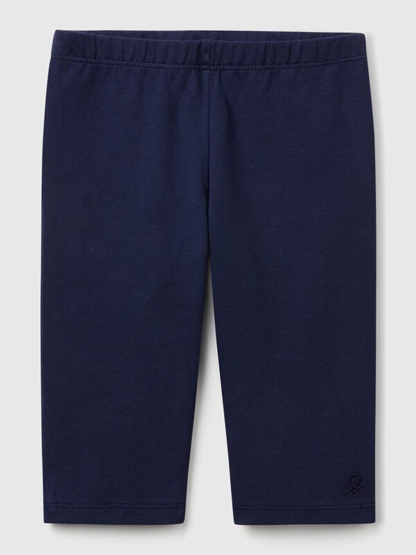 3/4 leggings in stretch cotton Junior Girl