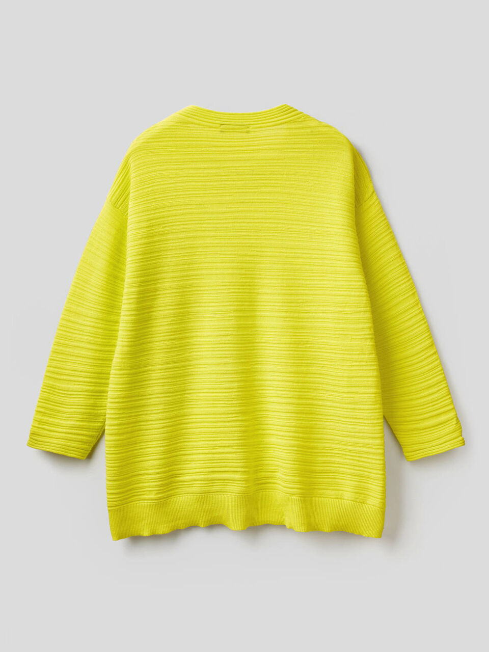 Knit sweater in 100% cotton image number 2