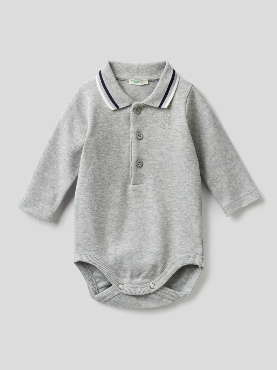 100% cotton polo bodysuit image number 1