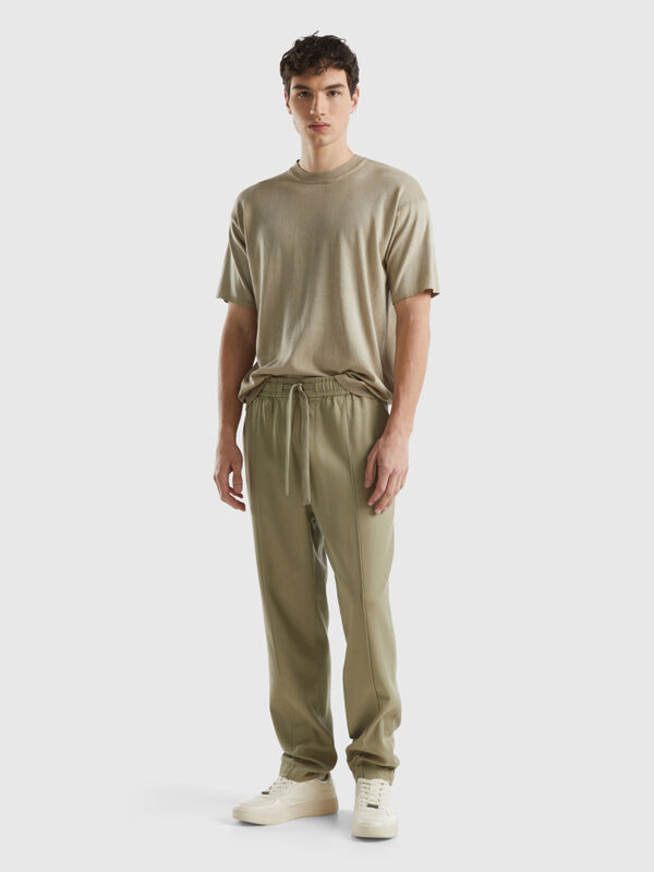 Joggers in Modal® and cotton blend Men