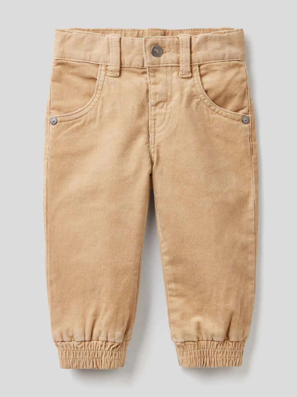 Stretch cotton velvet pants image number 1