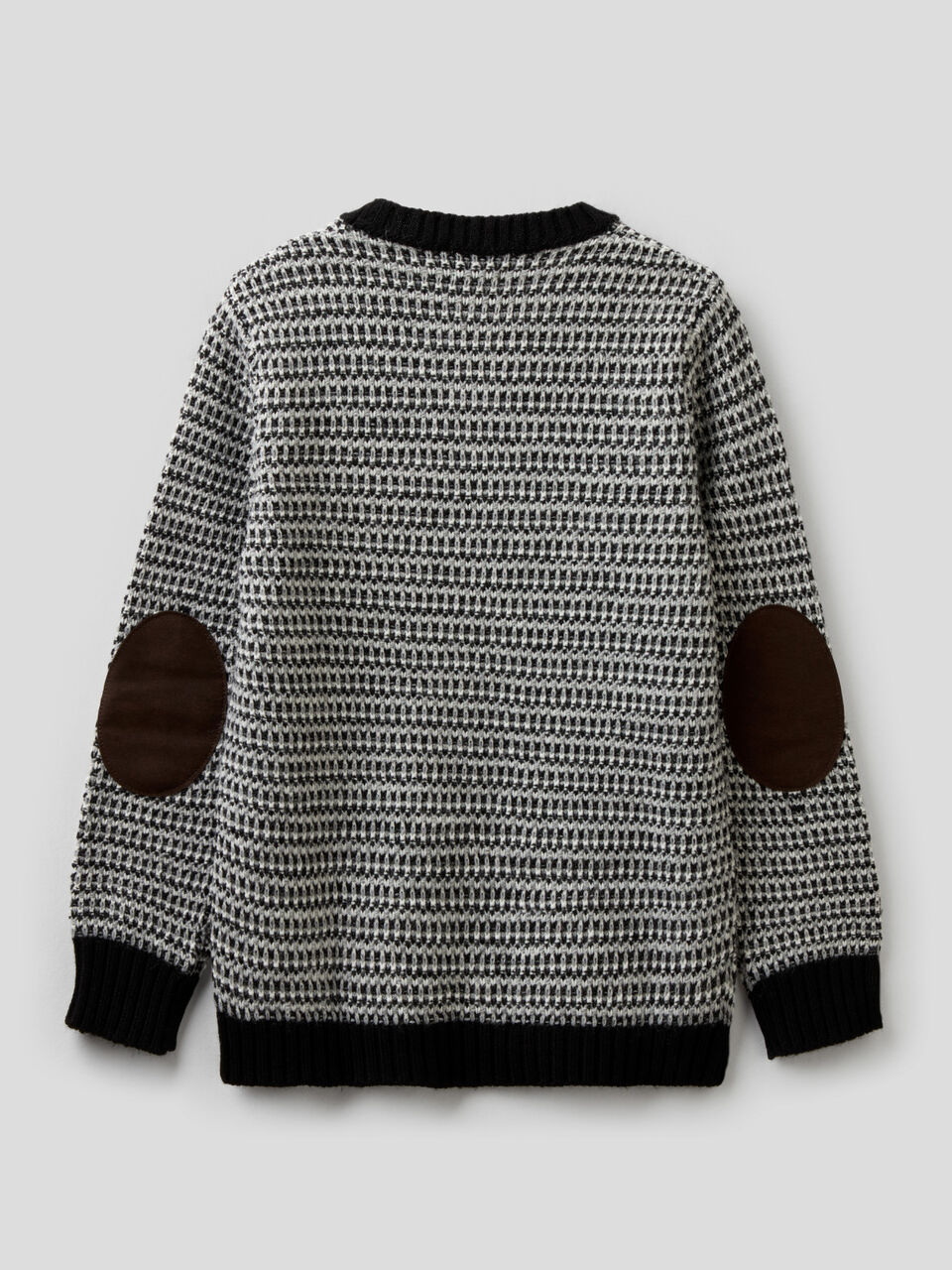 Knit sweater with patches image number 2