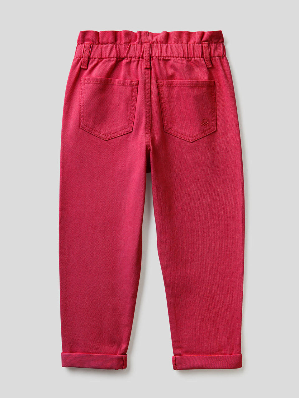 Paperbag trousers in organic cotton image number 2