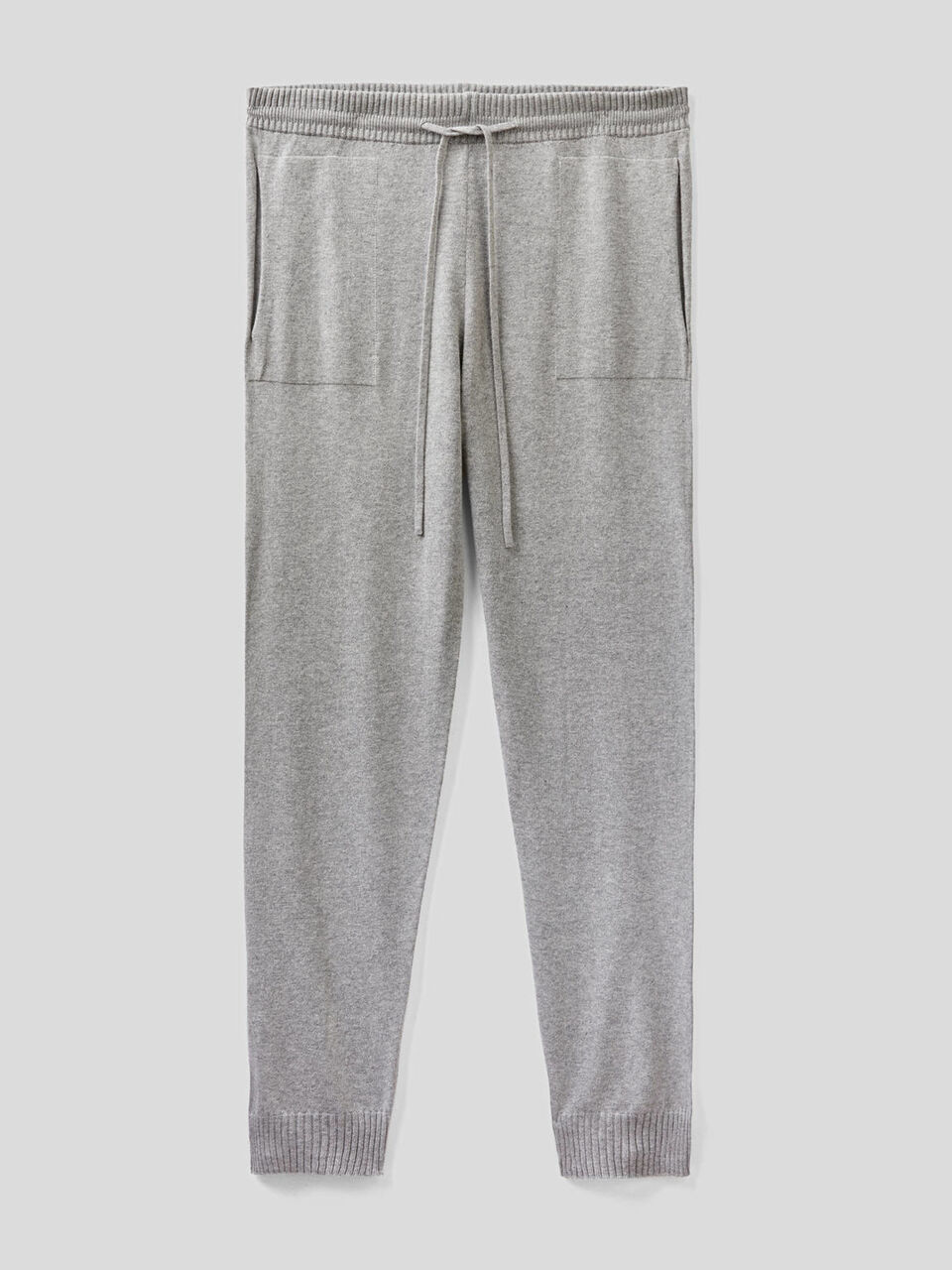 Trousers in wool blend with drawstring image number 1
