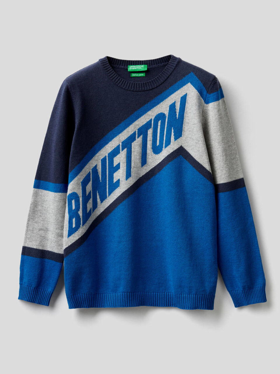 Sweater with logo inlay image number 1