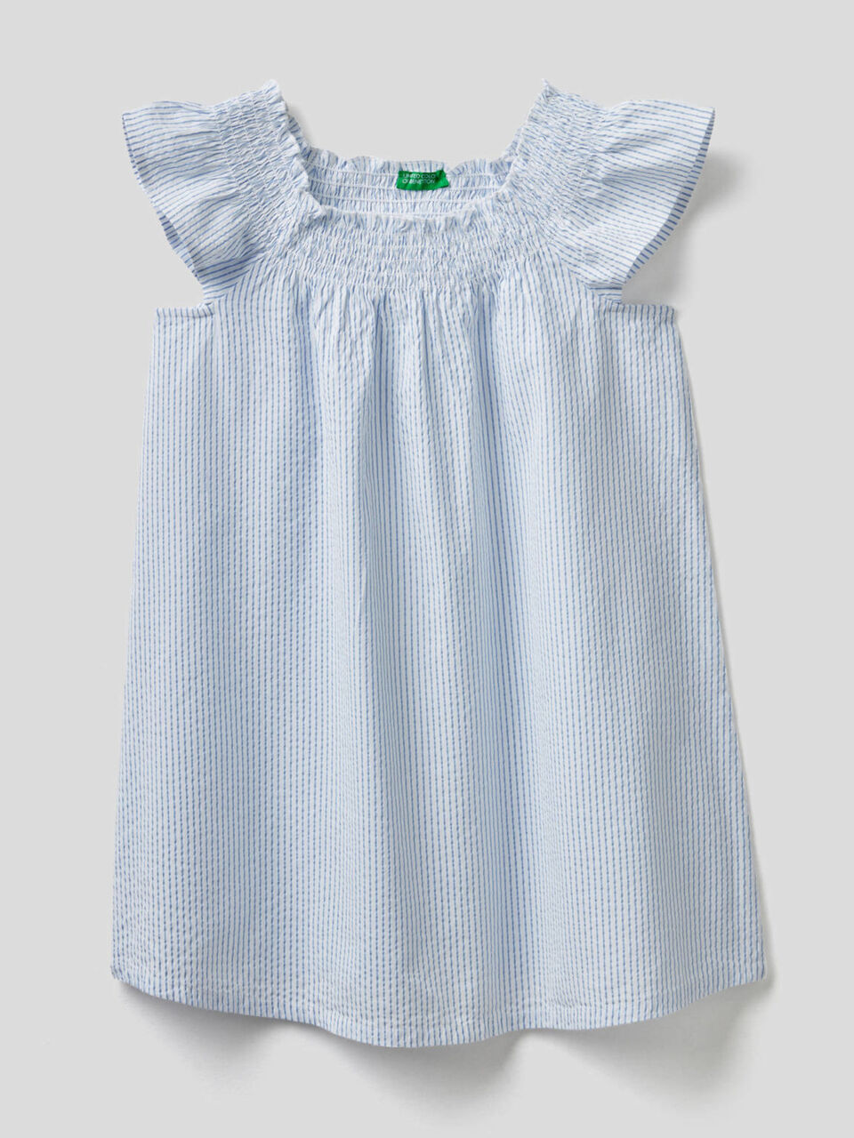 Flared striped dress image number 1
