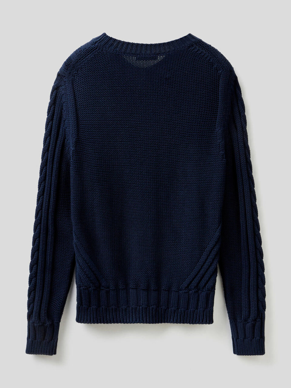 Knit sweater in 100% cotton image number 2